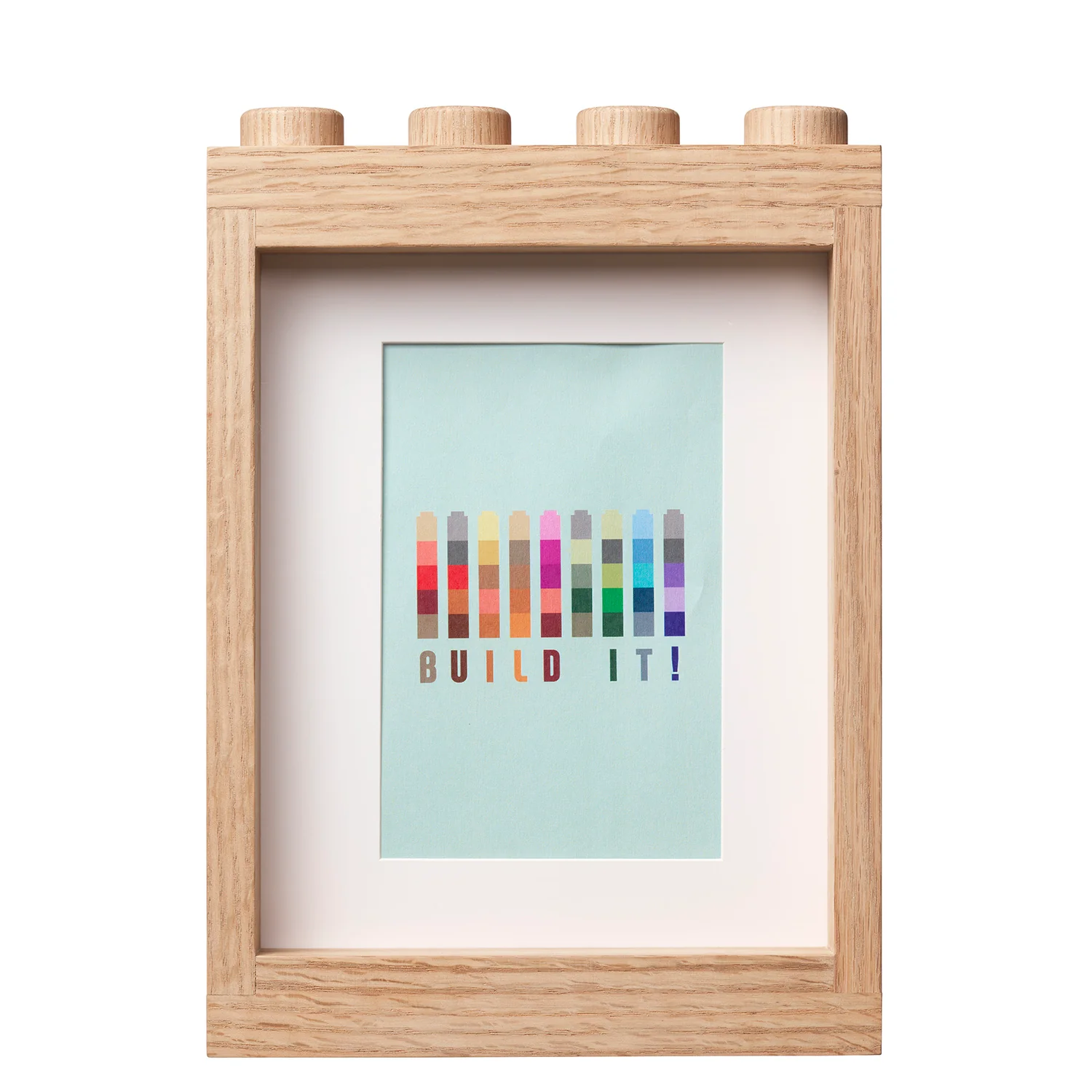 LEGO Wooden Picture Frame - Light Oak